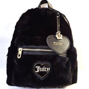 Juicy Couture Black/Gold Juicy Warmup Backpack NWT